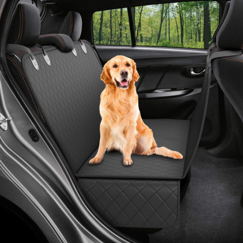 Dog Car Seat Cover | Pet Carrier Hammock | Safety Protector Car Rear Back Seat Mat With Zipper And Pocket For Travel