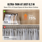 VEVOR Velvet Hangers 50 Pack Black Non-Slip Hangers With 360 Degree Swivel Hook