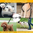 Pet Dog Seat Belt Leash Adjustable Pet Dog Cat Safety Leads Harness - 2Pcs