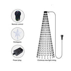 5-Foot Smart Christmas Tree With Lights - 400 LED Lights, Remote And App Control - Music Sync, 11 Modes - Green Wiring, Suitable For Artificial Trees - Multi-Color And Warm White, Indoor Outdoor Use