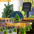 Solar Christmas Tree Solar Powered Trail Multicolor LED Light Christmas Tree