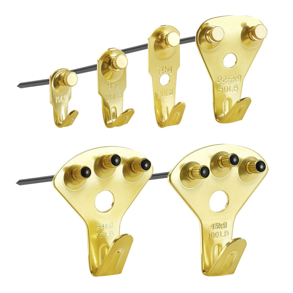 130Pcs Picture Frame Hangers With Nails Metal Photo Hanging Kit