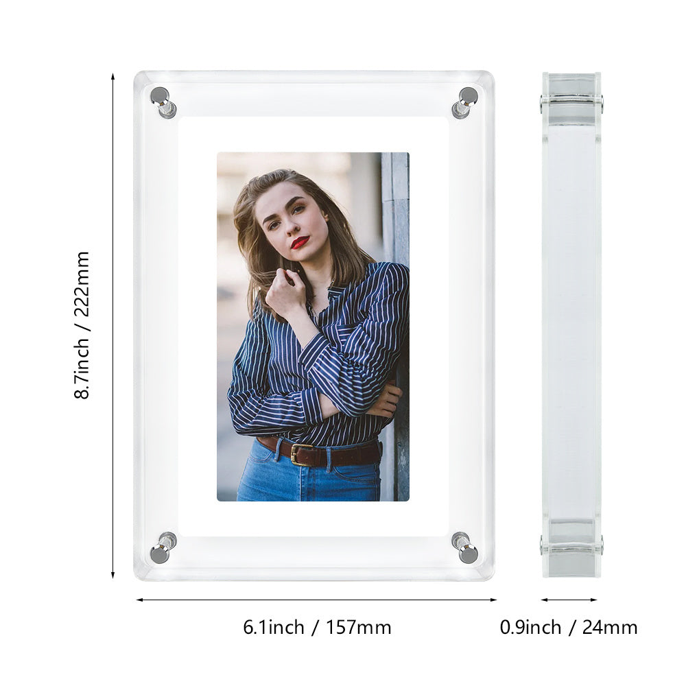 7 Inch IPS Screen Video Acrylic Digital Photo Picture Wifi Frame Signage Racks