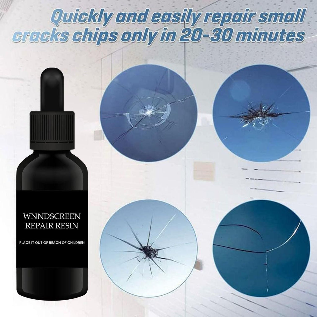 Windshield Glass Repair Kit (Pack of 2) - DIY Car Crack & Chip Fix Resin
