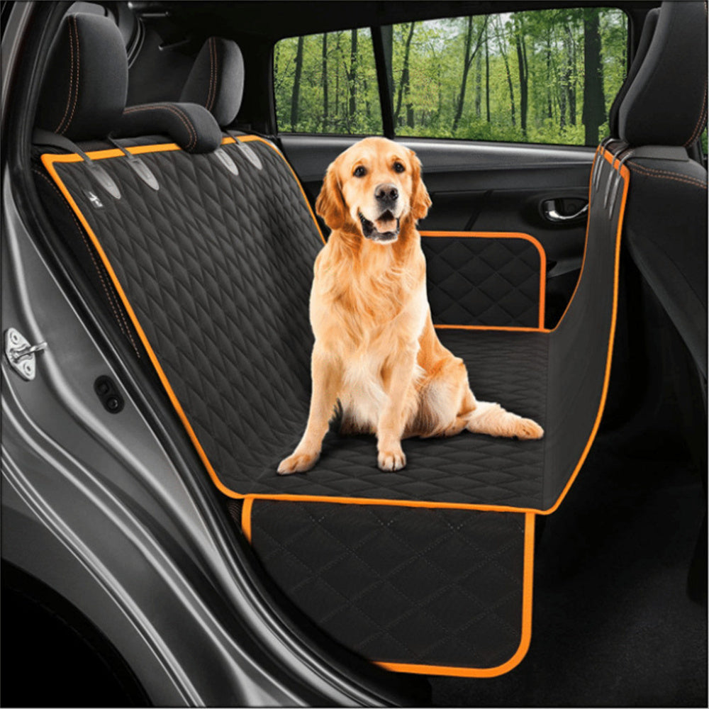 Dog Car Seat Cover | Pet Carrier Hammock | Safety Protector Car Rear Back Seat Mat With Zipper And Pocket For Travel