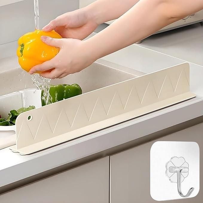 Silicone Splash Guard for Kitchen Sink (Pack of 2) - Oil-Proof Water Baffle