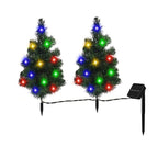 Solar Christmas Tree Solar Powered Trail Multicolor LED Light Christmas Tree