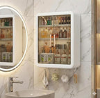 Minimalist Wall-Mounted Bathroom Storage Box - No Drill, Waterproof Shelf Organizer