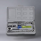 Handy Multi-Functional Socket Wrench Toolset - 50+ Piece Ratchet & Socket Kit with Storage Box