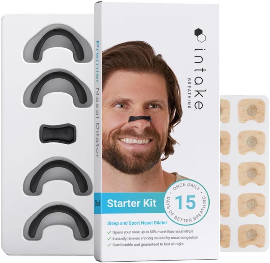 Silicone Breathing Nasal Strip Starter Kit - Better Sleep & Airflow Aid