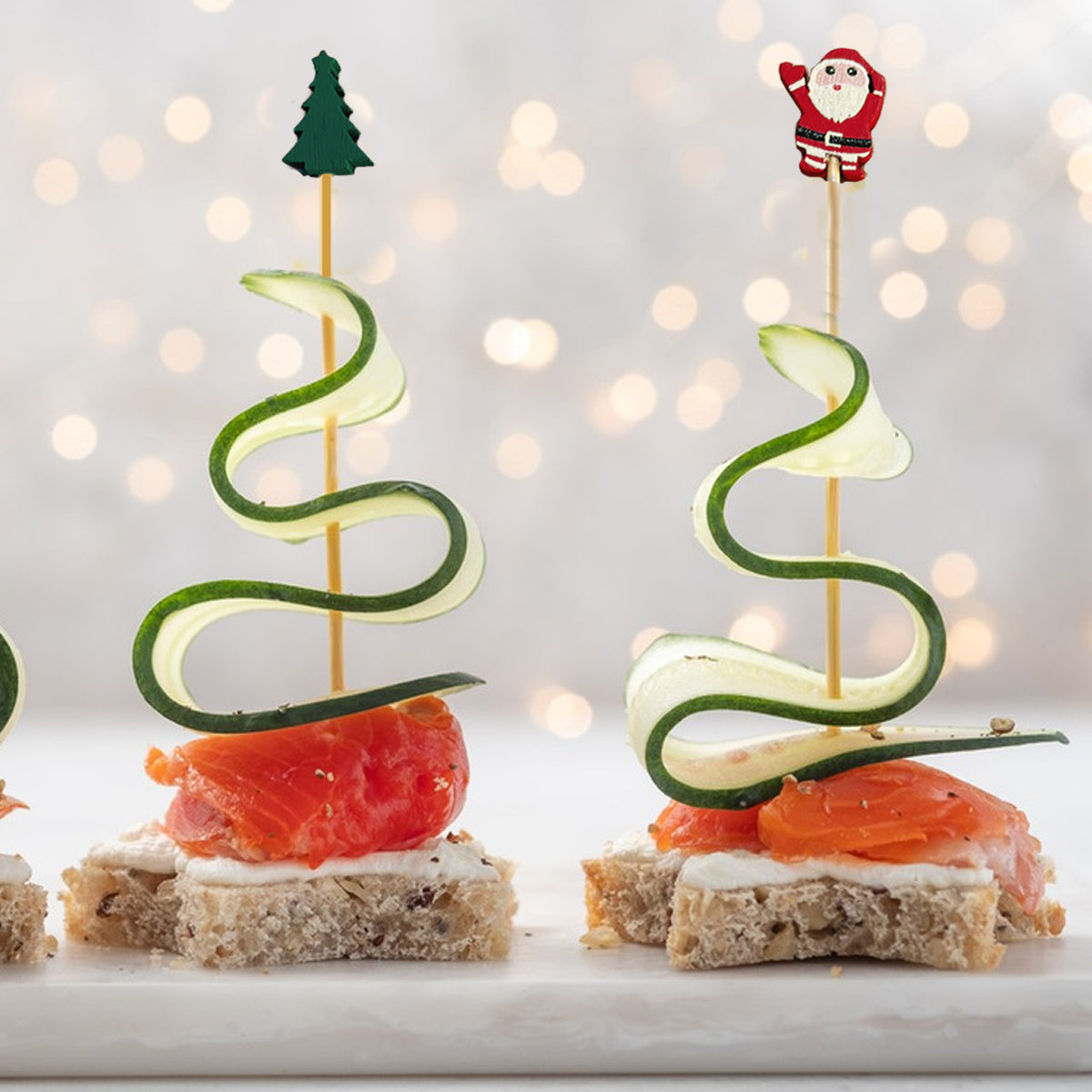 One Hundred  Pieces Christmas Cocktail Picks