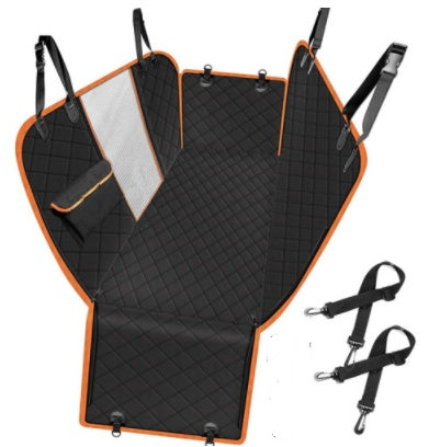 Dog Car Seat Cover | Pet Carrier Hammock | Safety Protector Car Rear Back Seat Mat With Zipper And Pocket For Travel