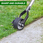 Wheel Rotary Edger, Sidewalk Manual Lawn Edger, Stainless Steel Handle, Adjustable Height -66.7Inch