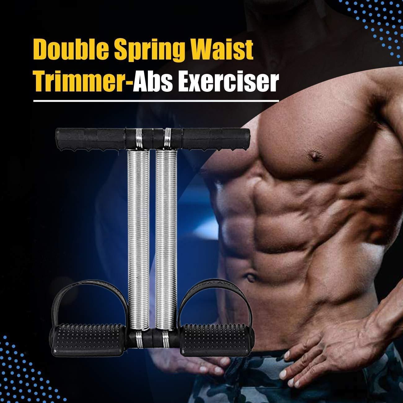 Double Spring Tummy & Waist Trimmer Ab Exerciser - Full Body Resistance Trainer