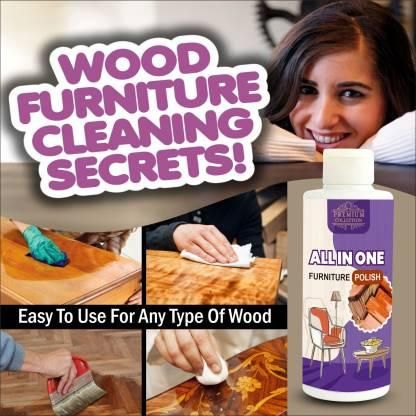 Wood Furniture Cleaner & Shiner 100ml - Floor Coating Polish Spray (Pack of 3)
