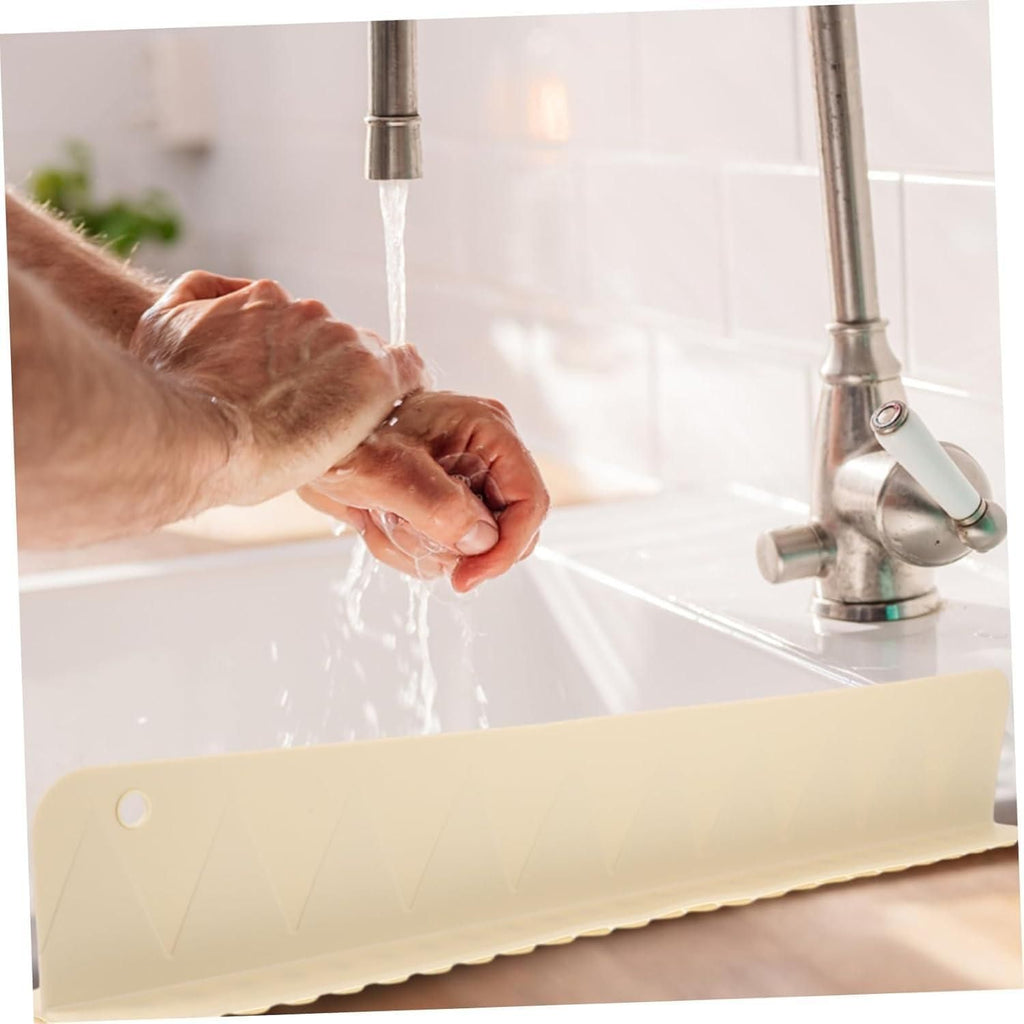Silicone Splash Guard for Kitchen Sink (Pack of 2) - Oil-Proof Water Baffle