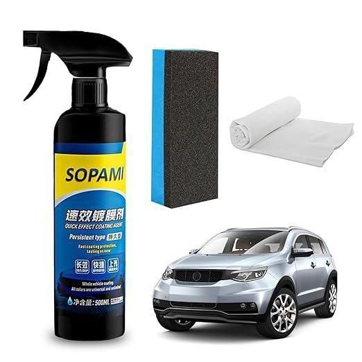 Sopami Car Coating Spray 50ml - Multipurpose Liquid Polish (Pack of 2)