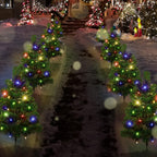 Solar Christmas Tree Solar Powered Trail Multicolor LED Light Christmas Tree