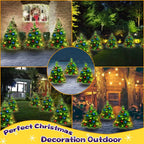 Solar Christmas Tree Solar Powered Trail Multicolor LED Light Christmas Tree