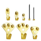 130Pcs Picture Frame Hangers With Nails Metal Photo Hanging Kit