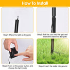 1 Set Of 5Pcs Mixed Christmas Decoration Light Solar Stake Light Waterproof Reindeer Snowflake Bell Christmas Tree Santa Claus Light Outdoor Landscape Light