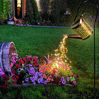 2PCS LED Watering Can Solar Light Strings, Solar Lights Outdoor Decorative Lamp, Solar Lantern Outd
